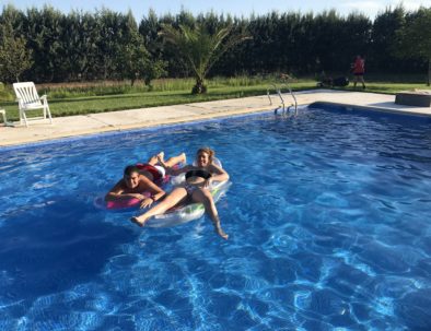 Relax en la piscina Casa rural Extremadura Caceres La Vera